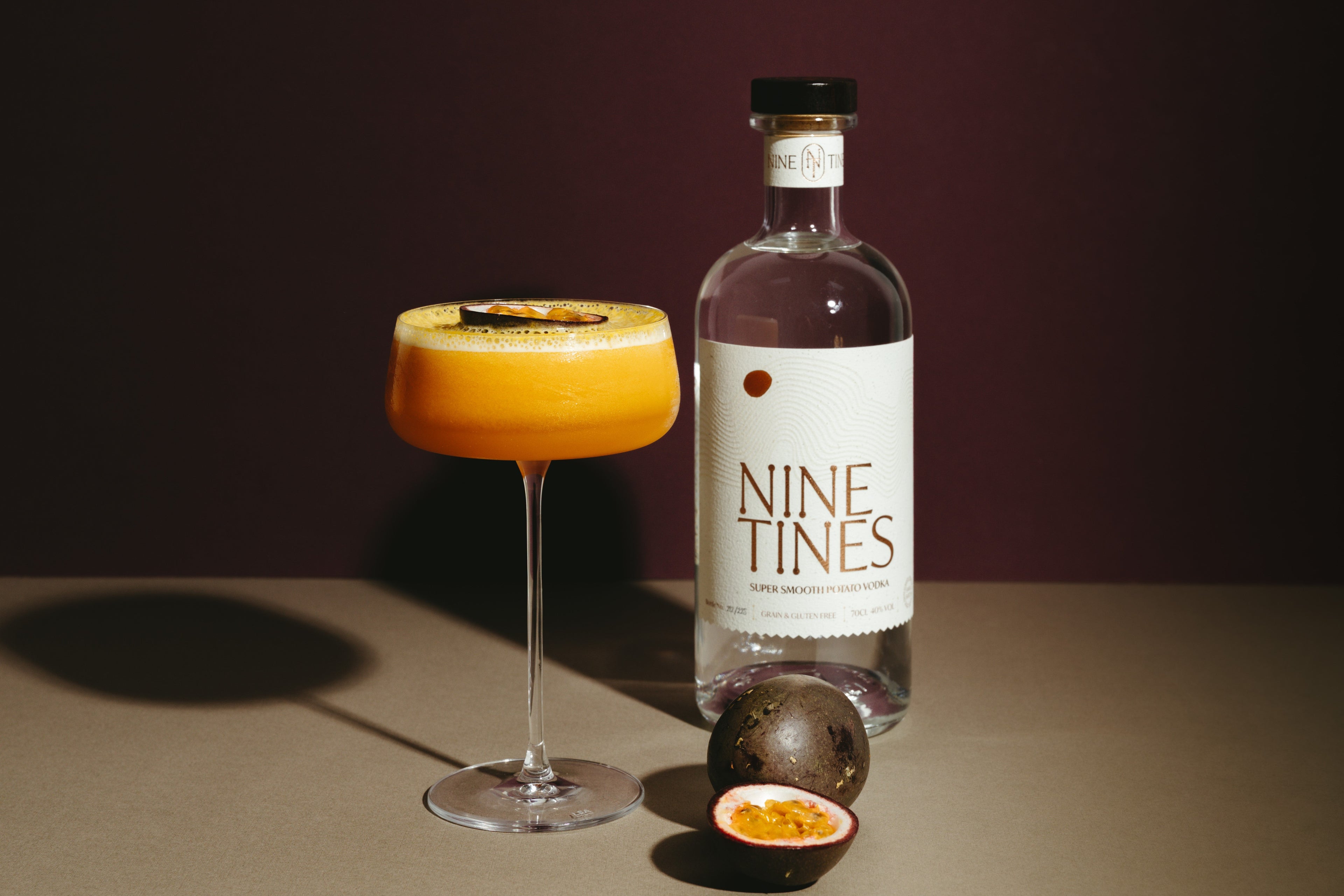 Nine Tines Passion Fruit Martini