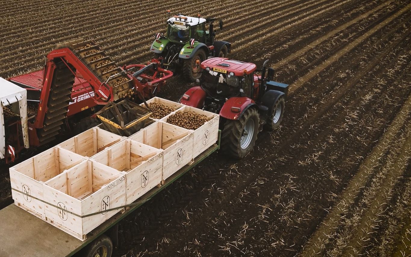 Our potato harvest has begun!