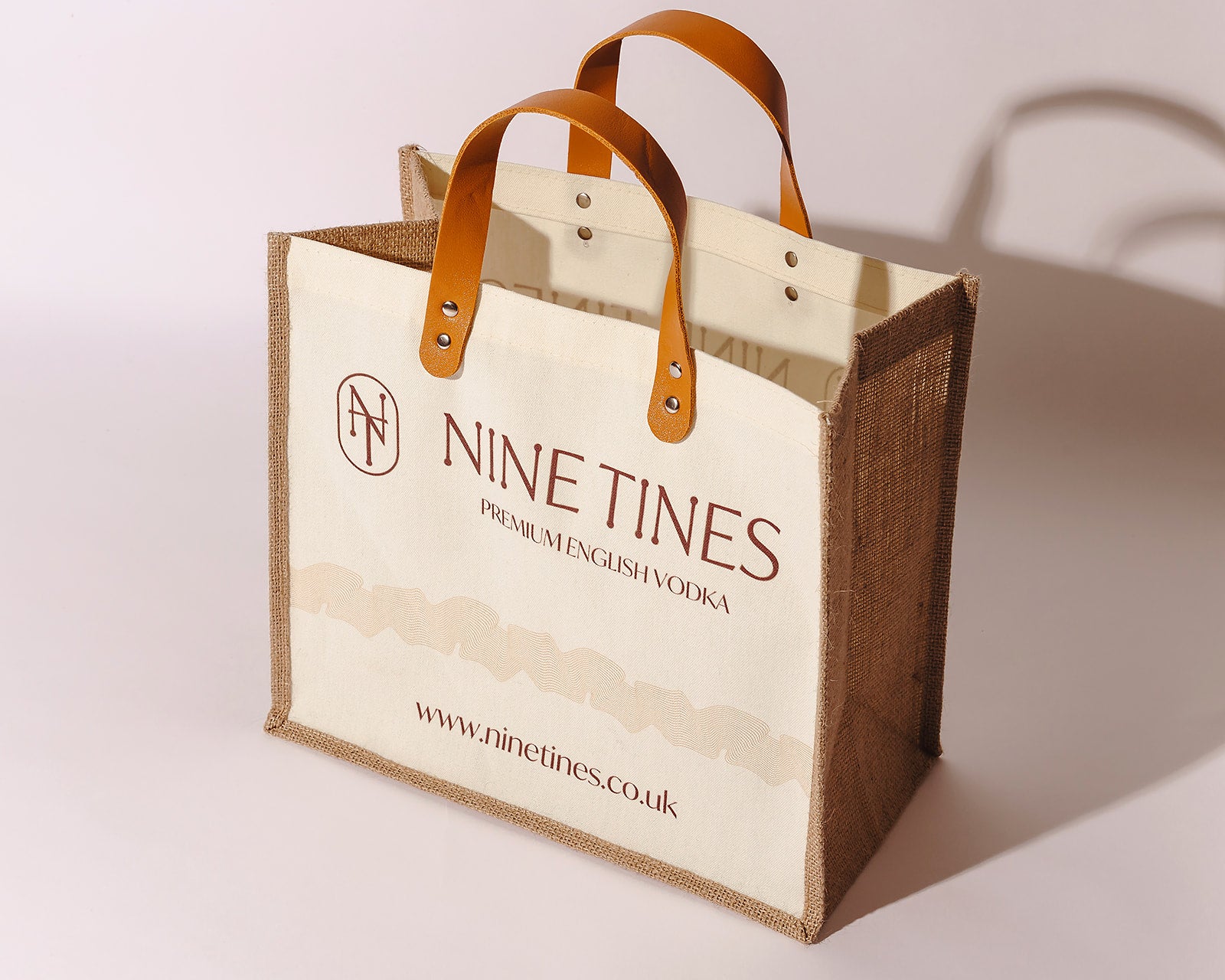Nine Tines branded Jute bag